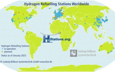 Rekordzuwachs an europäischen Wasserstofftankstellen im Jahr 2022