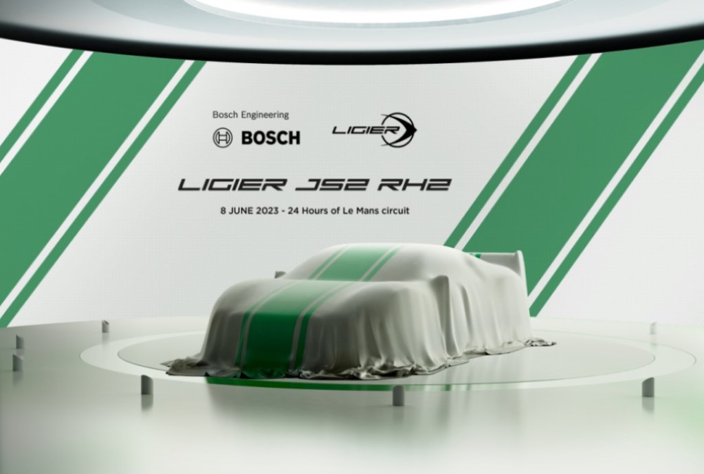 Im Juni soll das Wasserstoff-Rennauto von Bosch und Ligier enthüllt werden